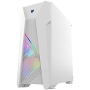 Carcasa Aqirys Canopus Midi Tower White  TECHNICAL DATA Case type: Midi Tower Materials: Tempered Glass (left side panel), 0.6 mm SPCC steel, ABS M/B support: Mini-ITX, Micro-ATX, ATX PSU support: ATX, 175 mm maximum length (bottom installation) VGA support: 330 mm maximum length CPU cooler support