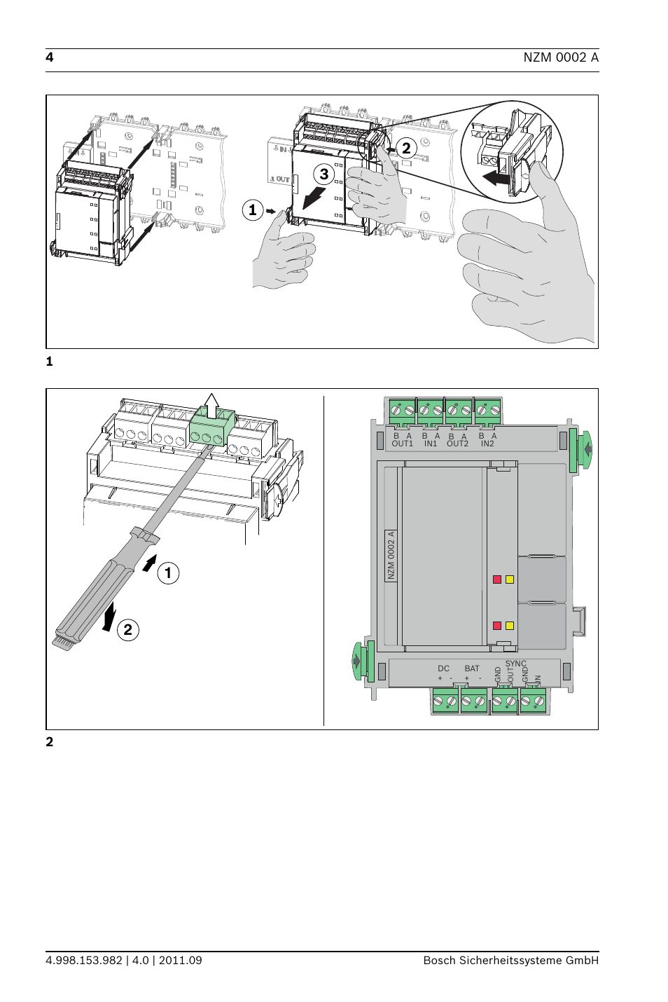 NOTIFICATION ZONE MODULE/NZM 0002 A BOSCH_2