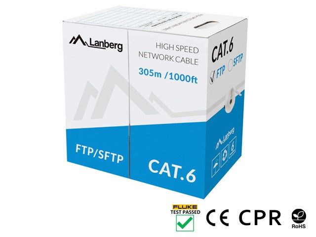 LANBERG CABLE FTP CAT.6 305M WIRE CU GRAY_2