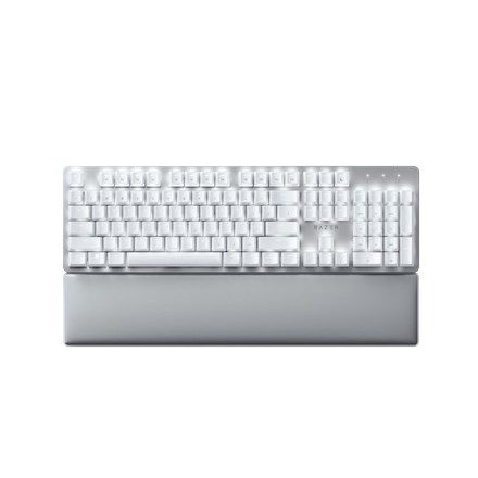 Tastatura Razer Pro Type Ultra Wireless Mehanical (usb-c, bluetooth), white LED illuminated.  TECH SPECS SWITCH TYPE Razer™ Yellow Mechanical Switch KEY FEEL Linear and Silent SIZES Full Size LIGHTING Backlit keys (white LED) WRIST REST Yes ONBOARD MEMORY None MEDIA KEYS Yes PASSTHROUGH None