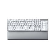 Tastatura Razer Pro Type Ultra Wireless Mehanical (usb-c, bluetooth), white LED illuminated.  TECH SPECS SWITCH TYPE Razer™ Yellow Mechanical Switch KEY FEEL Linear and Silent SIZES Full Size LIGHTING Backlit keys (white LED) WRIST REST Yes ONBOARD MEMORY None MEDIA KEYS Yes PASSTHROUGH None