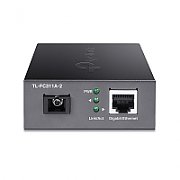 MEDIA CONVERTOR TP-LINK 1 x Gigabit RJ45 WDM Half-Duplex/Full-Duplex, SC single-mode fiber, 1 Gigabit SC Fiber Port, pana la 2km, montabil in sasiu 