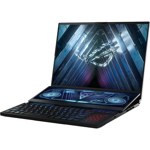 Laptop Gaming ASUS ROG Zephyrus Duo 16 GX650RS-LO053W, 16-inch, WQXGA (2560 x 1600) 16:10, anti-glare display, Mini LEDAMD Ryzen™ 9 6900HX Mobile Processor (8-core/16-thread, 20MB cache, up to 4.9 GHz max boost), NVIDIA® GeForce RTX™ 3080 Laptop GPU, ROG Boost: 1595 MHz* at 165W (1545MHz Boost_3