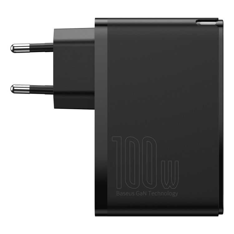 INCARCATOR retea Baseus GaN2 Pro, Quick Charge 3.0 100W, 2 x USB Type-C 5V/3A max, 2 x USB 5V/3A max, negru 