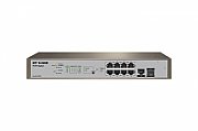 IP-COM PRO-S8-150W, 8 x 10/100/1000 Base-T Ethernet ports(PoE), 1 x 10/100/1000 Base-T Ethernet port(data), 1 x 1000 Base-X SFP port, Standards&Protocols: IEEE802.3、IEEE802.3u、IEEE802.3ab、IEEE802.3z、 IEEE802.3x、IEEE802.3af/at、IEEE802.1p、IEEE802.1q、IEEE802.1w、IEEE802. 1d、 IEEE802.1s, Switching_1