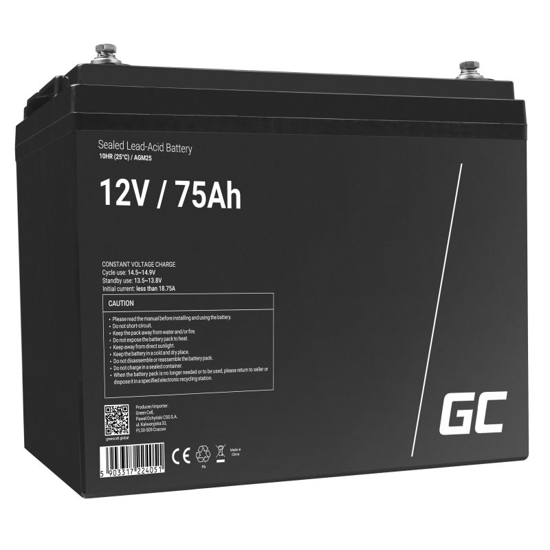 Green Cell AGM25 UPS battery Sealed Lead Acid (VRLA) 12 V 75 Ah_1