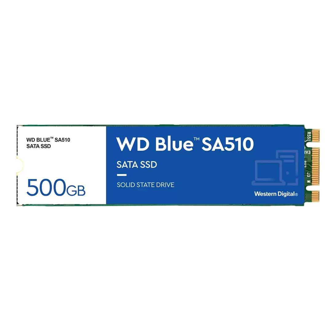 Western Digital WD Blue SA510 SSD 500GB M.2 2280 SATA III 6Gb/s internal single-packed