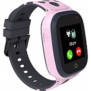 Kids smartwatch, 1.44 inch colorful screen, GPS function, Nano SIM card, 32+32MB, GSM(850/900/1800/1900MHz), 400mAh battery, compatibility with iOS and android, Pink, host: 52.9*40.3*14.8mm, strap: 230*20mm, 42g_1