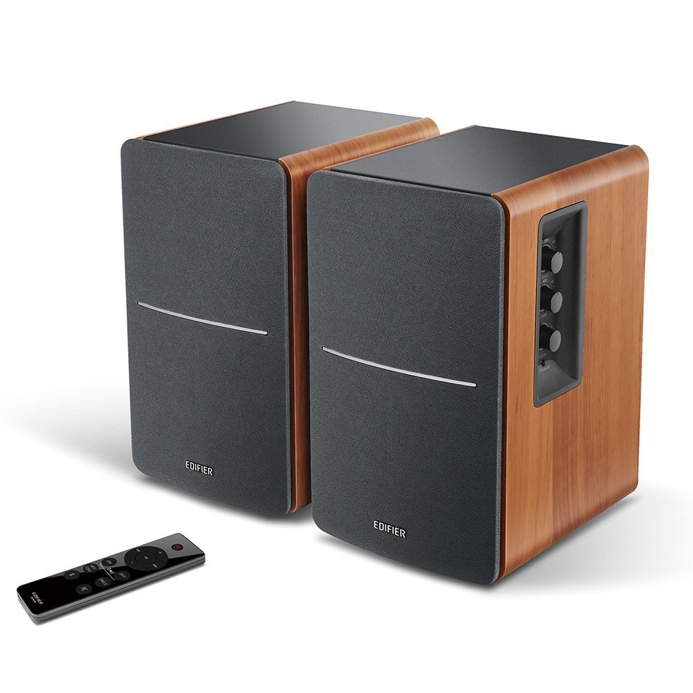 BOXE EDIFIER 2.0, RMS:  42W (2 x 21W), bluetooth telecomanda wireless, volum, bass, treble, optical, sub-out, brown, 