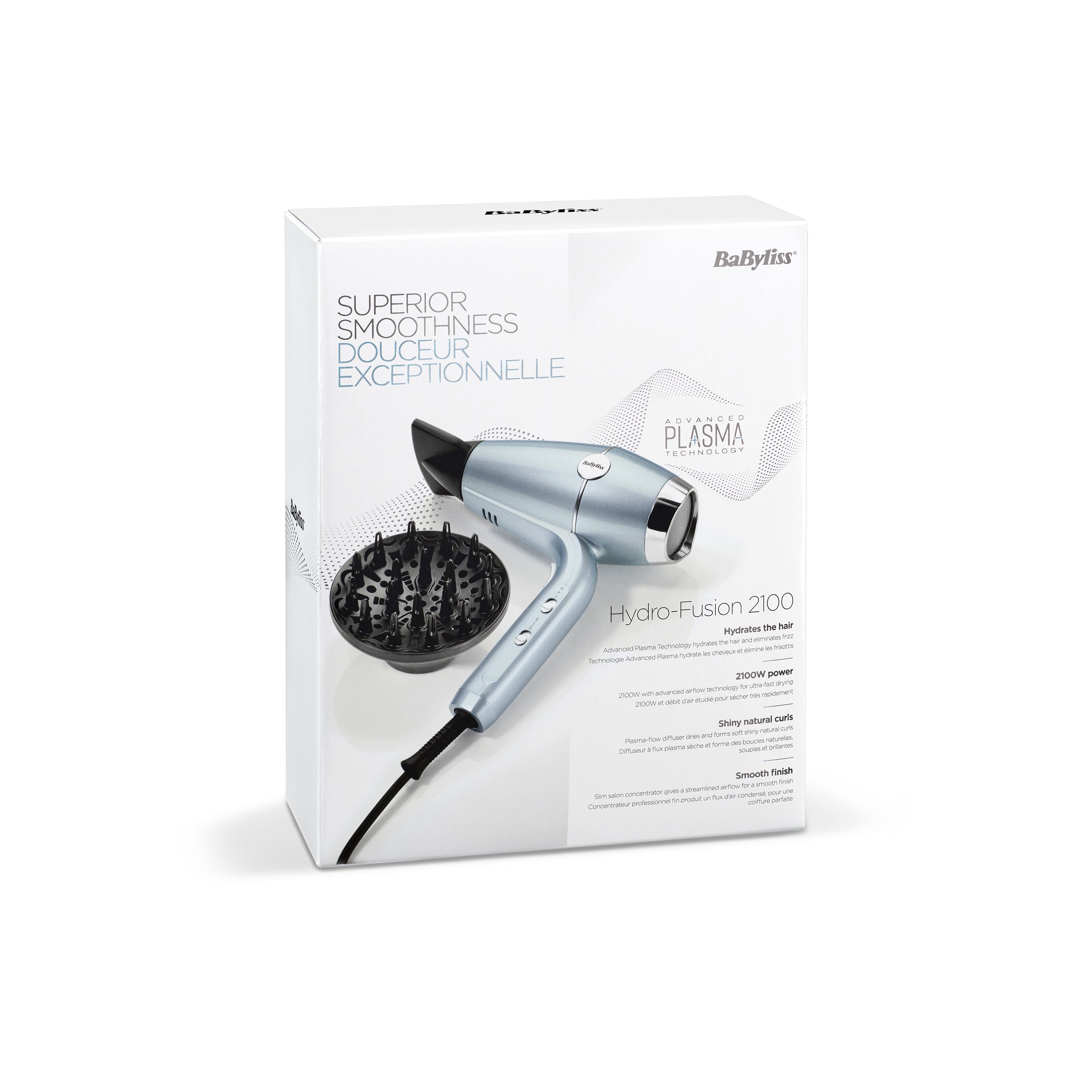 BaByliss Hyrdo-Fusion Hydro Fusion Hair Dryer 2100 W Metallic_8