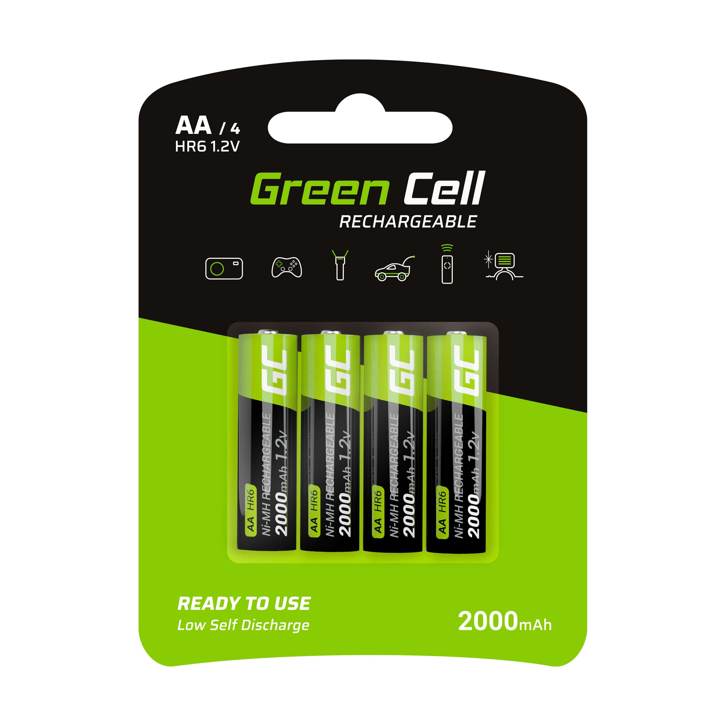 Green Cell GR02 household battery Rechargeable battery AA Nickel-Metal Hydride (NiMH) 4x AA HR6 2000 mAh_1