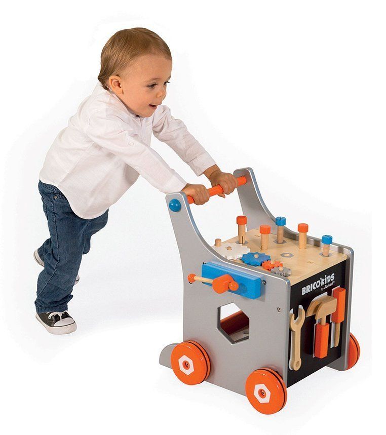 Magnetic workshop trolley with tools Brico 'Kids, Janod_10