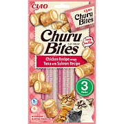 INABA Churu Bites Chicken with tuna and salmon - cat treats - 3x10 g_1