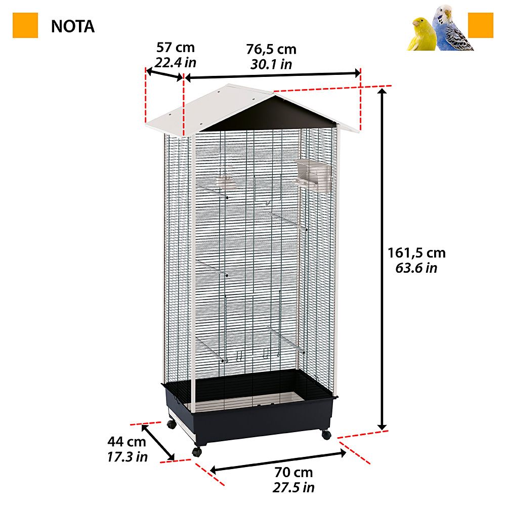 FERPLAST Nota Aviary  - 161,5 cm_3