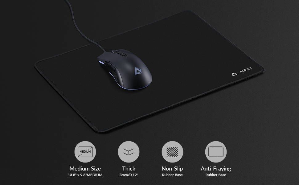 AUKEY KM-P1 GAMING MOUSEPAD 35x25cm WATERPROOF_4