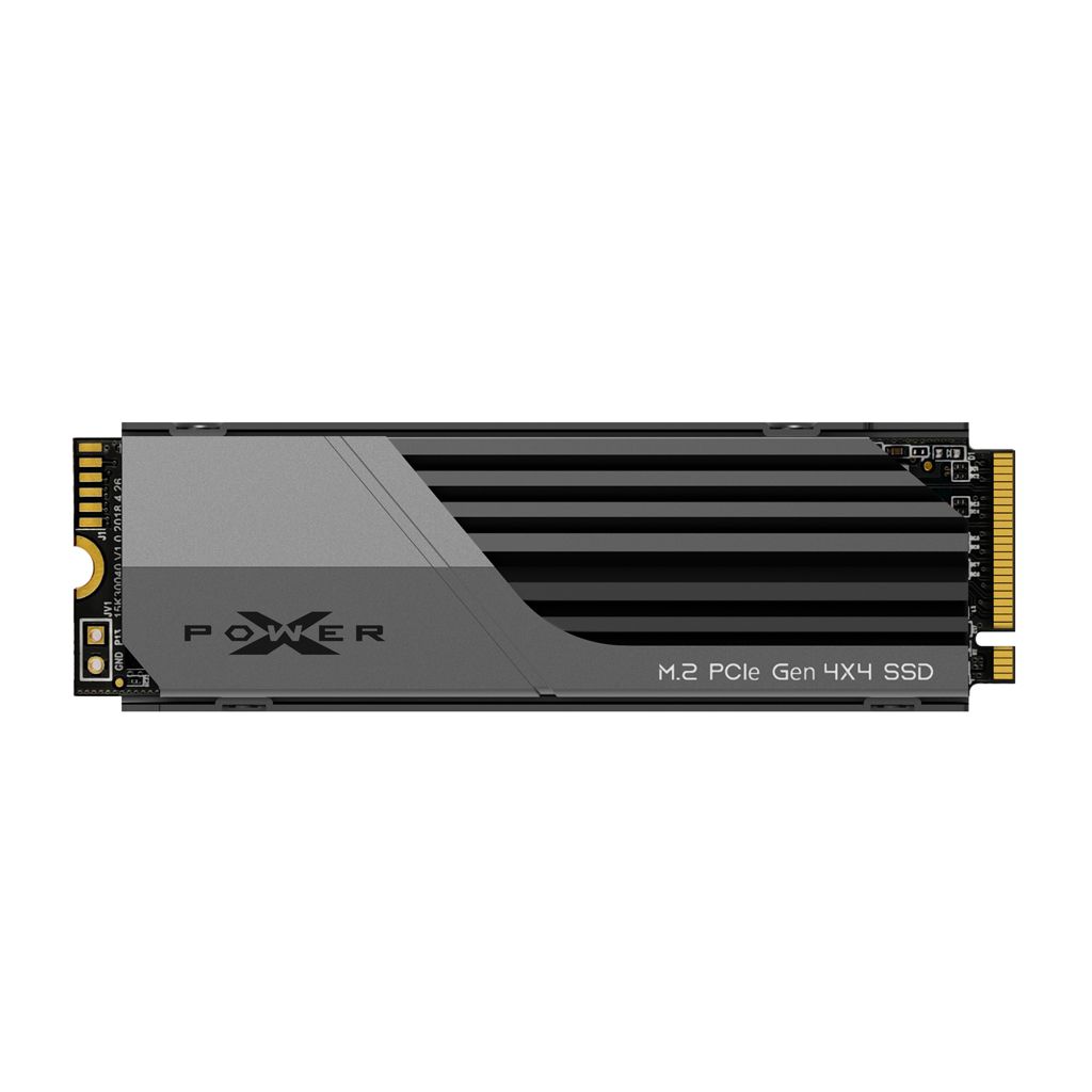 Silicon Power SILICON POWER PCIe Gen 4x4 XS70 Internal solid state drive SSD 2TB M.2 2280 NVMe 1.4 (SP02KGBP44XS7005) Black, Grey