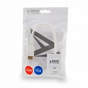 Savio CL-27B video cable adapter HDMI Type A (Standard) VGA (D-Sub) White_2