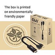 CLUB3D HDMI 2.0 TO DISPLAYPORT 1.2 4K60HZ HDR M/F ACTIVE ADAPTER Black