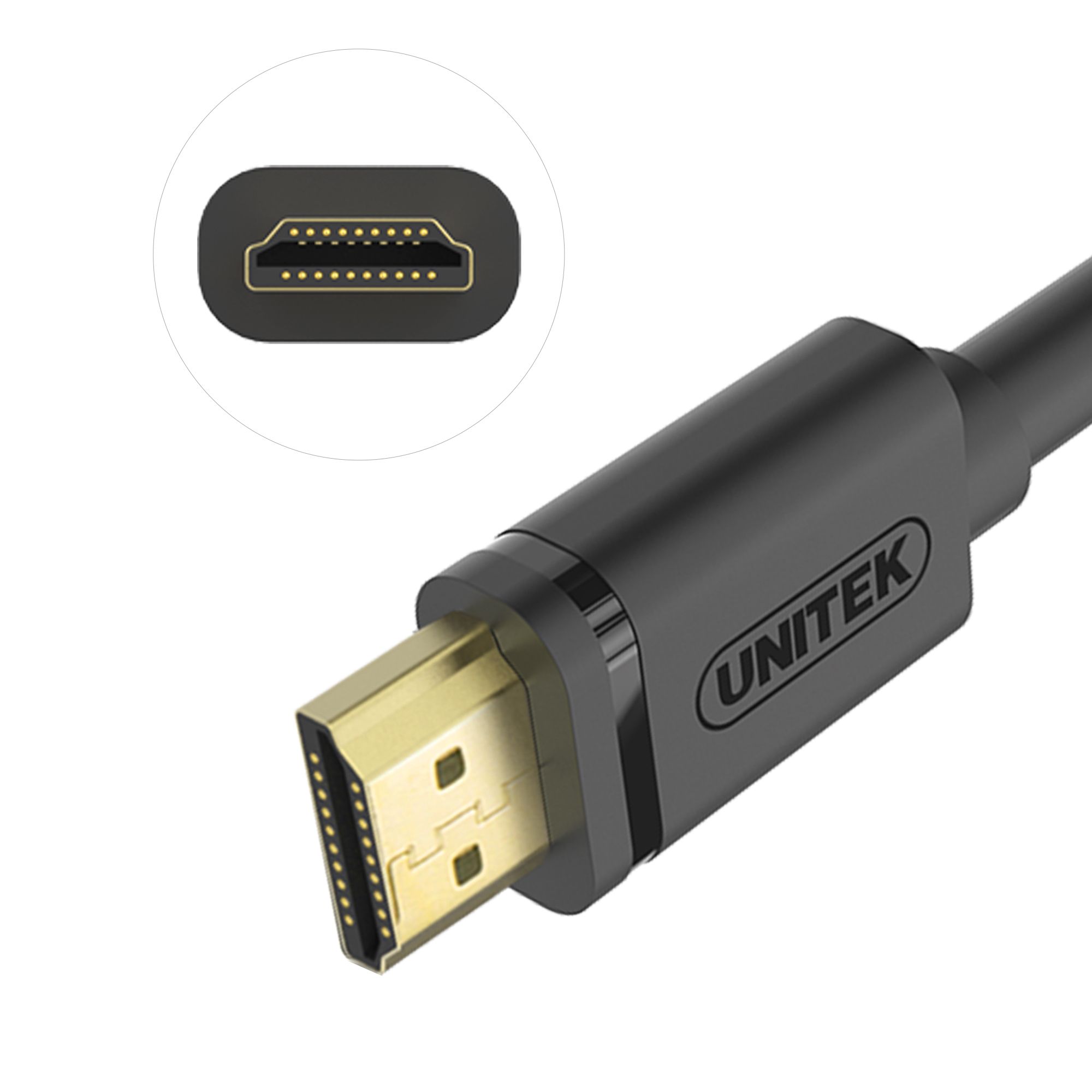 UNITEK Y-C138M HDMI cable 2 m HDMI Type A (Standard) Black_8