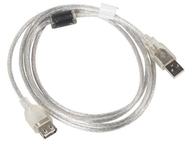 Lanberg CA-USBE-12CC-0018-TR USB cable 1.8 m USB 2.0 USB A Transparent_2