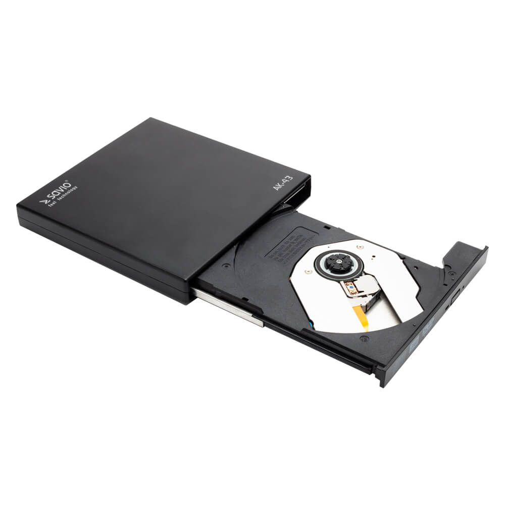 SAVIO AK-43 optical disc / External Slim drive DVD±R/RW CD±R/RW Black_5