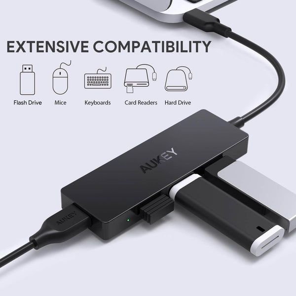 AUKEY CB-C64 interface hub Black, Grey_3