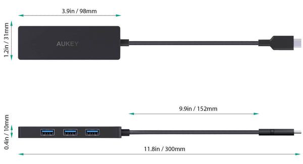 AUKEY CB-C64 interface hub Black, Grey_8