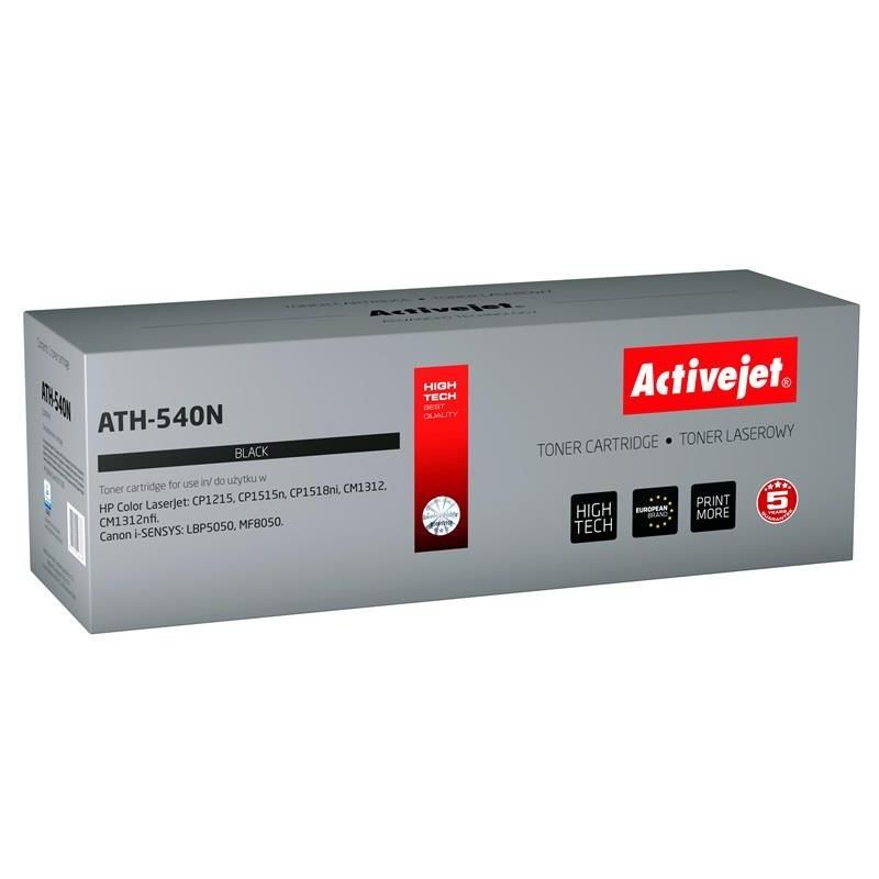 Activejet ATH-540N toner for HP printer HP 125A CB540A, Canon CRG-716B replacement Supreme 2400 pages black