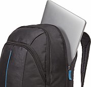 RUCSAC CASE LOGIC, pt. notebook de max. 17.3 inch, 2 compartimente, buzunar frontal | buzunar lateral x 2 | buzunar dorsal, waterproof, poliester, negru,  PREV-217 BLACK/MIDNIGHT  45504690