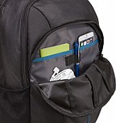 RUCSAC CASE LOGIC, pt. notebook de max. 17.3 inch, 2 compartimente, buzunar frontal | buzunar lateral x 2 | buzunar dorsal, waterproof, poliester, negru,  PREV-217 BLACK/MIDNIGHT  45504690