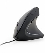 MOUSE GEMBIRD, PC sau NB, cu fir, USB, optic, 3200 dpi, butoane/scroll 6/1, ergonomic, cablu 1.35m, negru, 