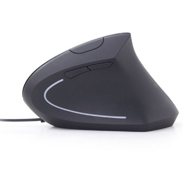 MOUSE GEMBIRD, PC sau NB, cu fir, USB, optic, 3200 dpi, butoane/scroll 6/1, ergonomic, cablu 1.35m, negru, 