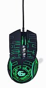 MOUSE GEMBIRD, gaming, cu fir, USB, optic, 3600 dpi, butoane/scroll 7/1, iluminare, cablu 1.5m, negru, 