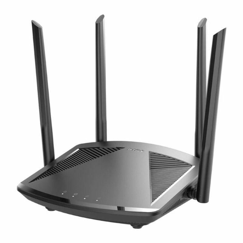 D-Link AX1500 Wi-Fi Router, DIR-X1550 Dual-Band, Wifi-6, Wireless Speed:1200Mbps 5Ghz + 300Mbps 2.4Ghz 4 antene fixe Wi-Fi 6 (802.11ax), Interfata:1 x 10/100/1000 Mbps Gigabit Ethenrnet WAN, 3 x 10/100/1000 Mbps Gigabit Ethernet LAN, MU-MIMO, IEEE 802.11 ax/ac/n/g/b/a wireless LAN.