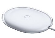 INCARCATOR wireless Baseus Jelly Qi 15W, compatibilitate smartphones si airpods, cablu Type-C la USB inclus, alb  WXGD-02  (include TV 0.18lei) - 6953156223707