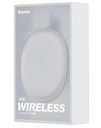 INCARCATOR wireless Baseus Jelly Qi 15W, compatibilitate smartphones si airpods, cablu Type-C la USB inclus, alb  WXGD-02  (include TV 0.18lei) - 6953156223707