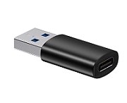 ADAPTOR Baseus Ingenuity Series Mini OTG, USB 3.1 (T) to USB Type-C (M), corp metalic, negru 