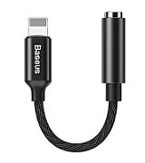 CABLU ADAPTOR Baseus, 1 x USB Type-C (T) la 1 x Jack 3.5mm (M), lungime cablu brodat 12 cm, gri 