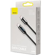 CABLU alimentare si date Baseus Display, Fast Charging Data Cable pt. smartphone, USB Type-C la USB Type-C 100W, braided, 2m, negru 