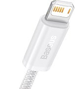 Cablu USB Baseus  USB 2.0 Type-A (T) - Lightning (T), 1 m, alb, 2.4 A