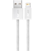 Cablu USB Baseus  USB 2.0 Type-A (T) - Lightning (T), 1 m, alb, 2.4 A