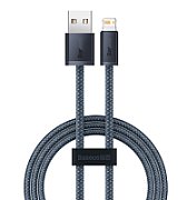 CABLU alimentare si date Baseus Dynamic Series, Fast Charging Data Cable pt. smartphone, USB la Lightning Iphone 2.4A, 1m, braided, gri 