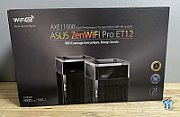 Asus Tri band home Mesh ZENwifi PRO system, ET12(2-PK) pack, AXE11000 1148+4804+4804Mbps,10 X antene interne, Tri-Band: 2.4GHz 4x4, 5GHz 4x4, 6GHz 4x4, Procesor: 2.0 GHz quad-core 64bits, Memorie: 256 MB Flash, 1GB RAM, interfata: RJ45 for 2.5G BaseT for WAN x 1, RJ45 for 2.5G BaseT for LAN x 1_2