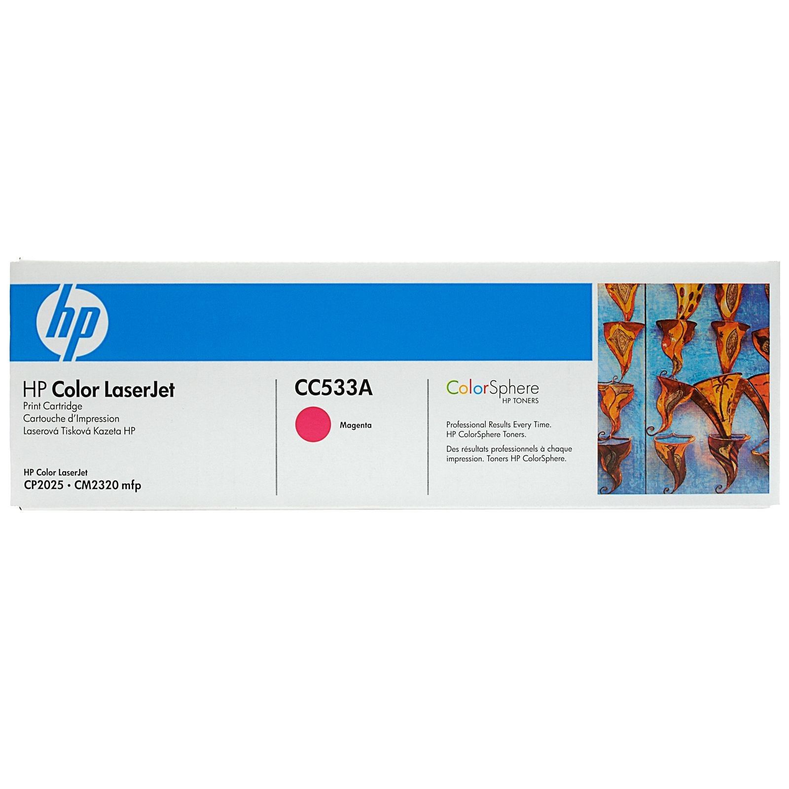 HP CC533A Toner HP purpuriu 2800 pag Color LaserJet CP2025/CM2320_3