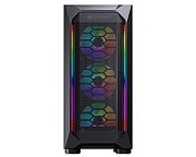 MX410 Mesh -G RGB 385VM70.0004 Case MX410-T/ Mid tower / Mesh side cover / 4pcs of  RGB fan + 2 LED strips_1