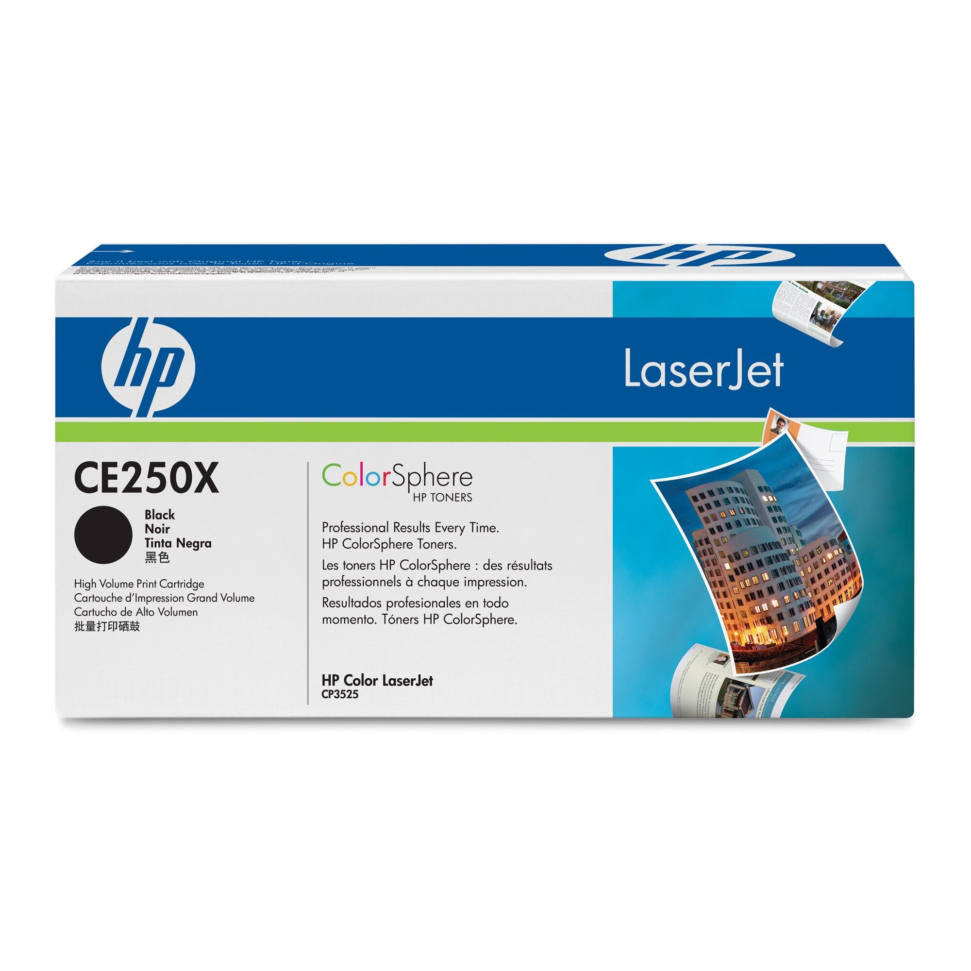 Toner HP CE250X, black, 10.5 k, Color LaserJet CM3530 MFP, ColorLaserJet CM3530FS MFP, Color LaserJet CP3525DN, Color LaserJet CP3525N,Color LaserJet CP3525X_2