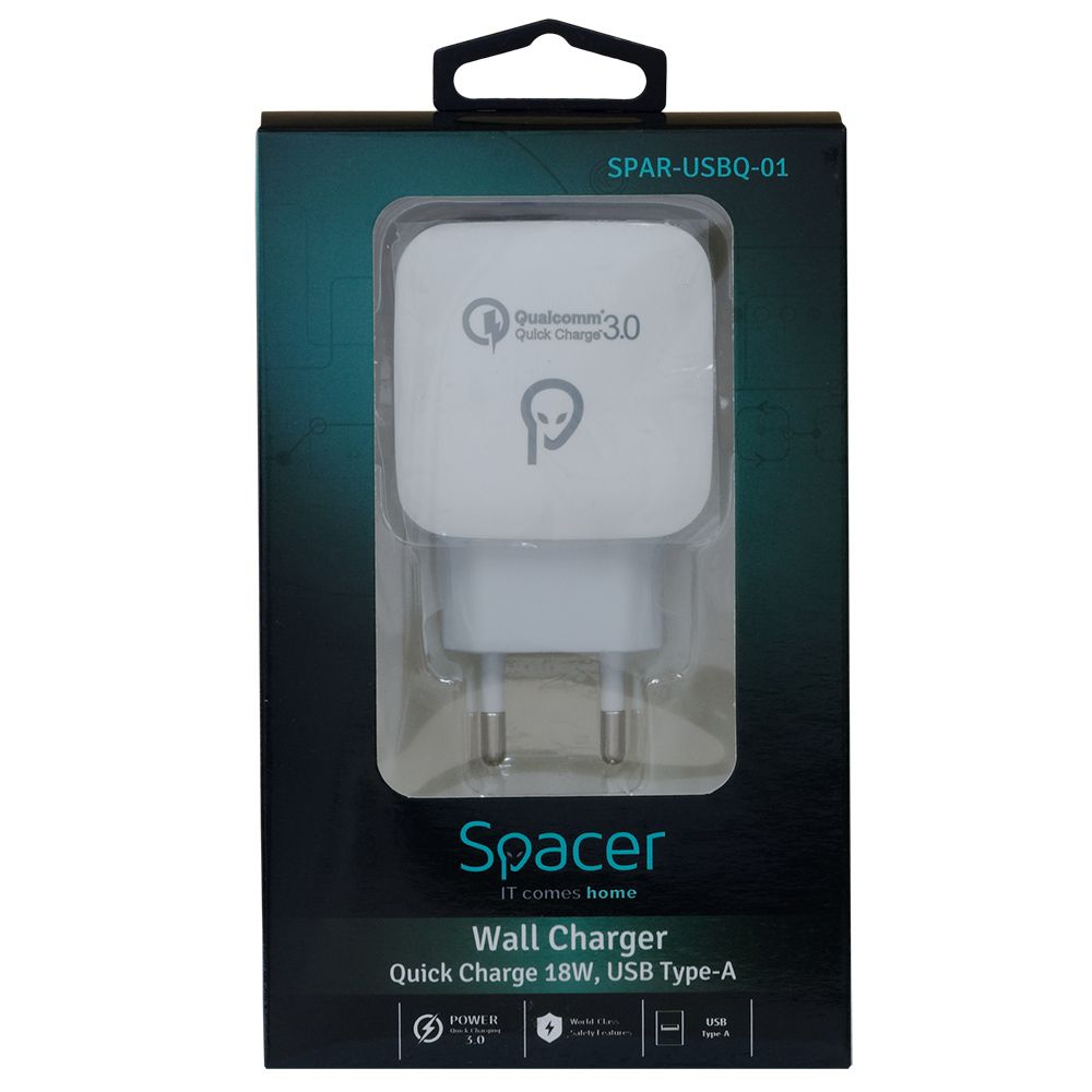 INCARCATOR wireless SPACER 2 in 1 cu suport inclus, compatibil prindere magnetica Iphone, Quick Charge 15W Qi, conector Type-C, negru 