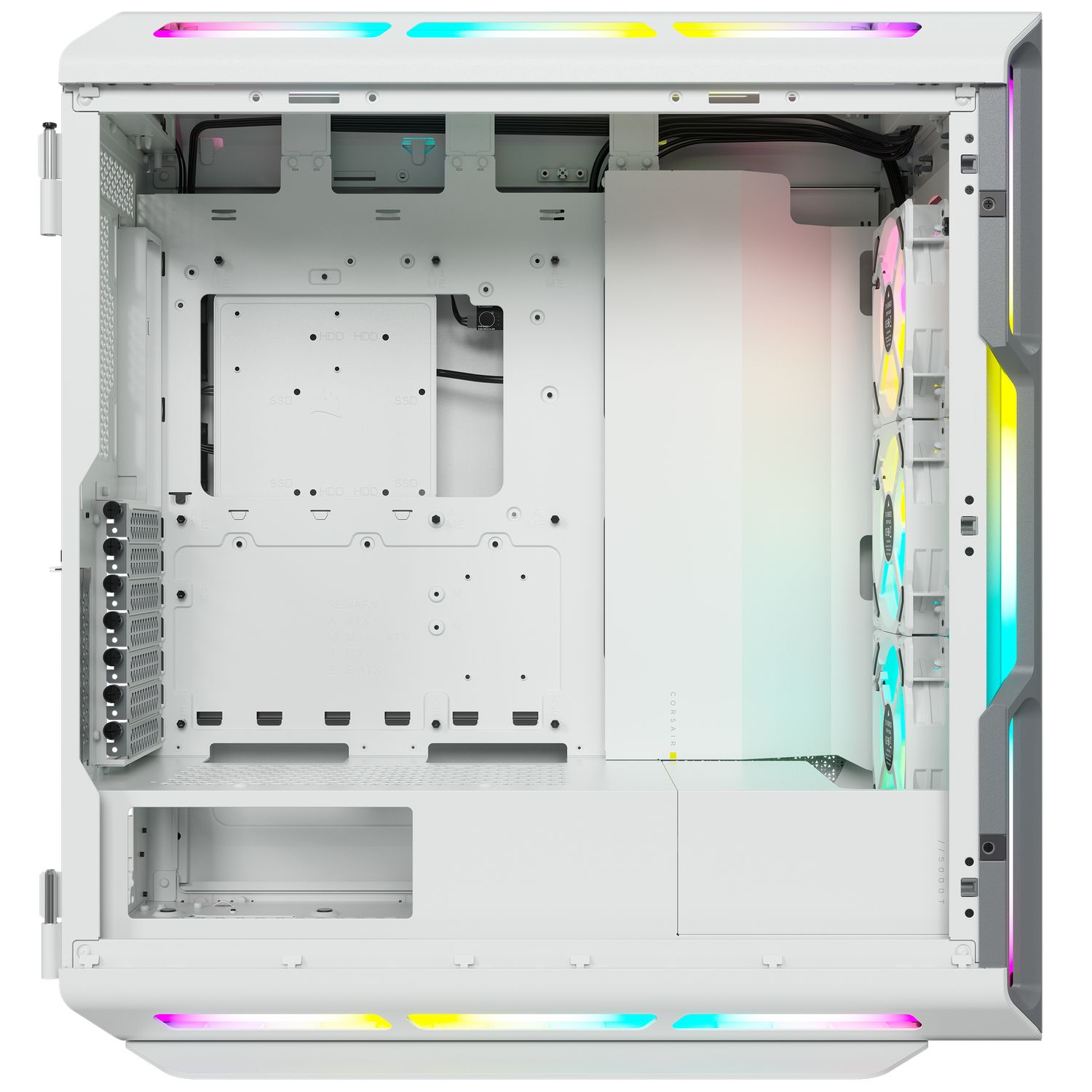 5000T RGB Tempered Glass Mid-Tower ATX PC Case - Alb_7