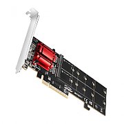 Controller PCEM2-ND PCIE 3.0 8X,  2X NVME M.2_1