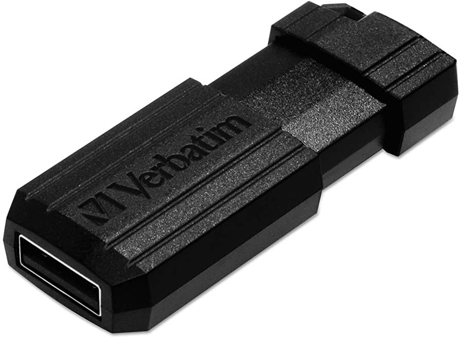USB DRIVE 2.0 PINSTRIPE 8GB BLACK 